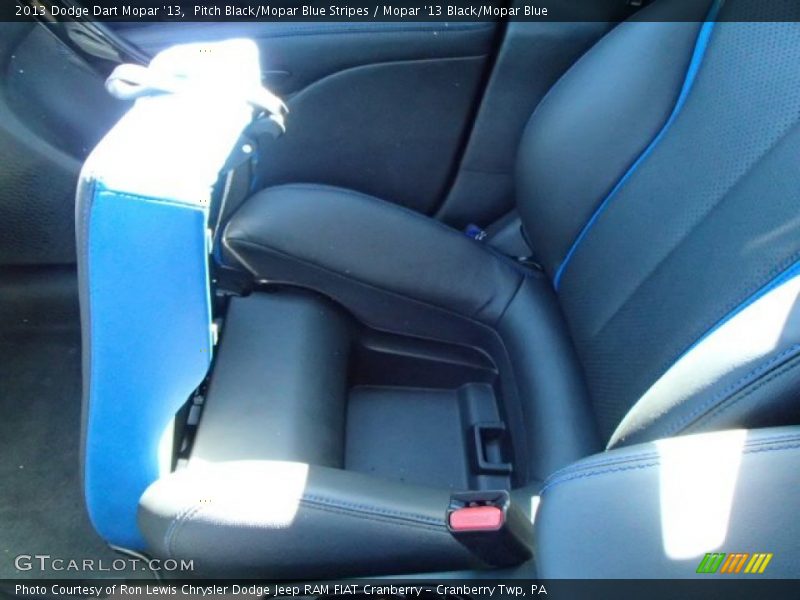 Pitch Black/Mopar Blue Stripes / Mopar '13 Black/Mopar Blue 2013 Dodge Dart Mopar '13