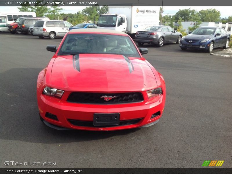 Torch Red / Stone 2010 Ford Mustang V6 Convertible