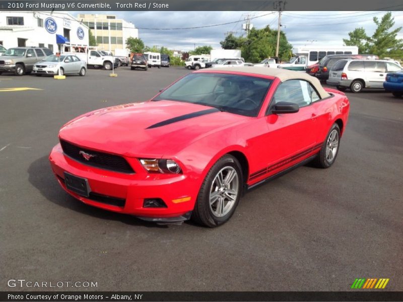 Torch Red / Stone 2010 Ford Mustang V6 Convertible