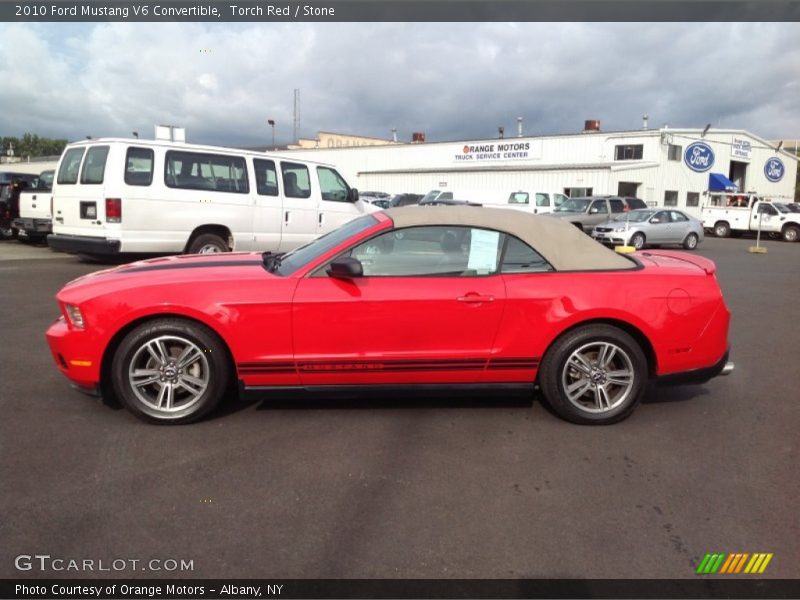 Torch Red / Stone 2010 Ford Mustang V6 Convertible