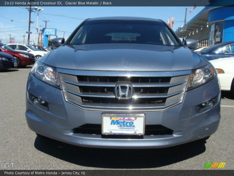 Glacier Blue Metallic / Black 2010 Honda Accord Crosstour EX