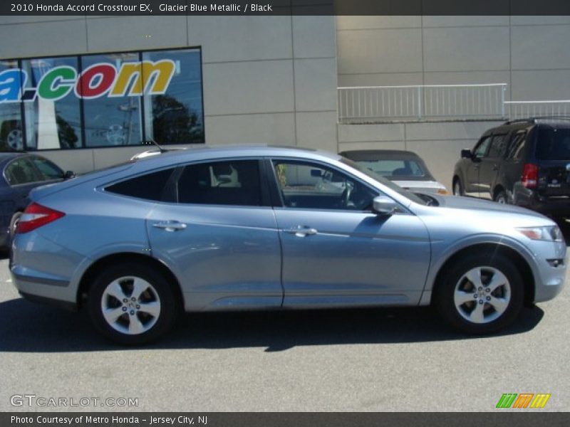 Glacier Blue Metallic / Black 2010 Honda Accord Crosstour EX