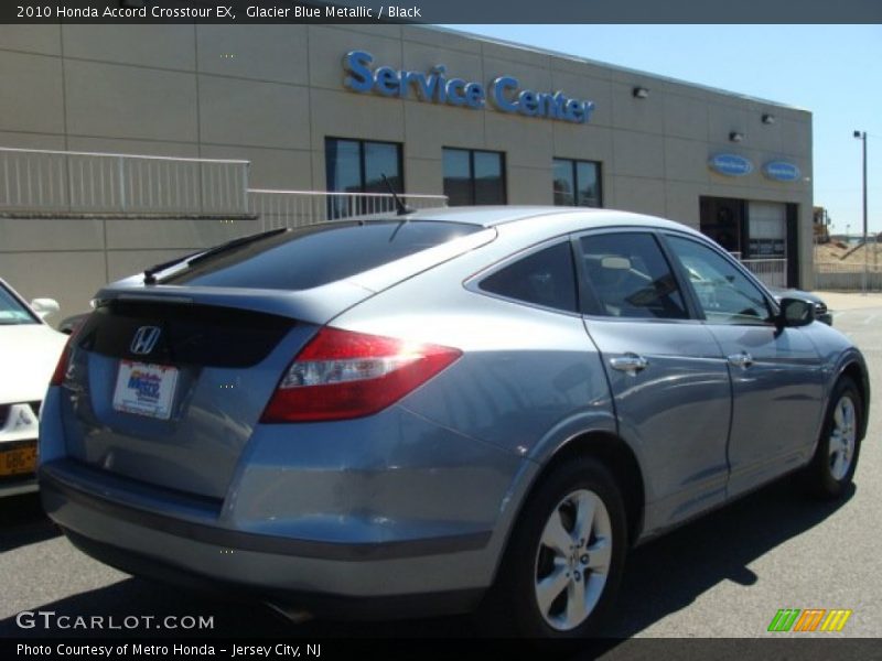 Glacier Blue Metallic / Black 2010 Honda Accord Crosstour EX