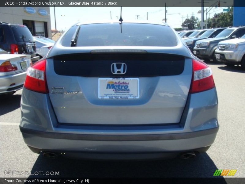 Glacier Blue Metallic / Black 2010 Honda Accord Crosstour EX