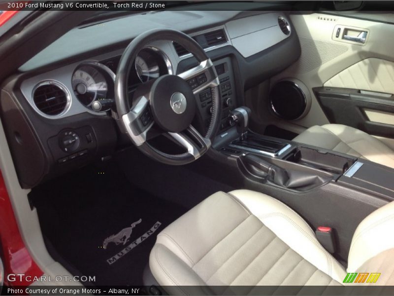 Torch Red / Stone 2010 Ford Mustang V6 Convertible