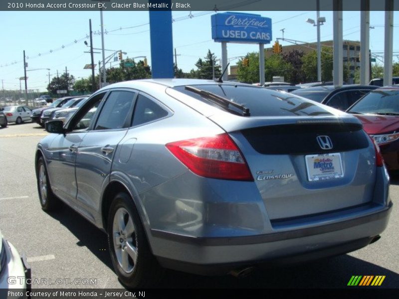 Glacier Blue Metallic / Black 2010 Honda Accord Crosstour EX