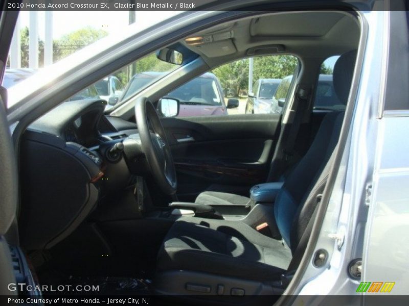 Glacier Blue Metallic / Black 2010 Honda Accord Crosstour EX