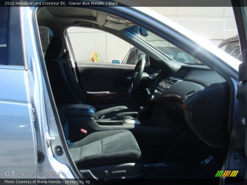 Glacier Blue Metallic / Black 2010 Honda Accord Crosstour EX