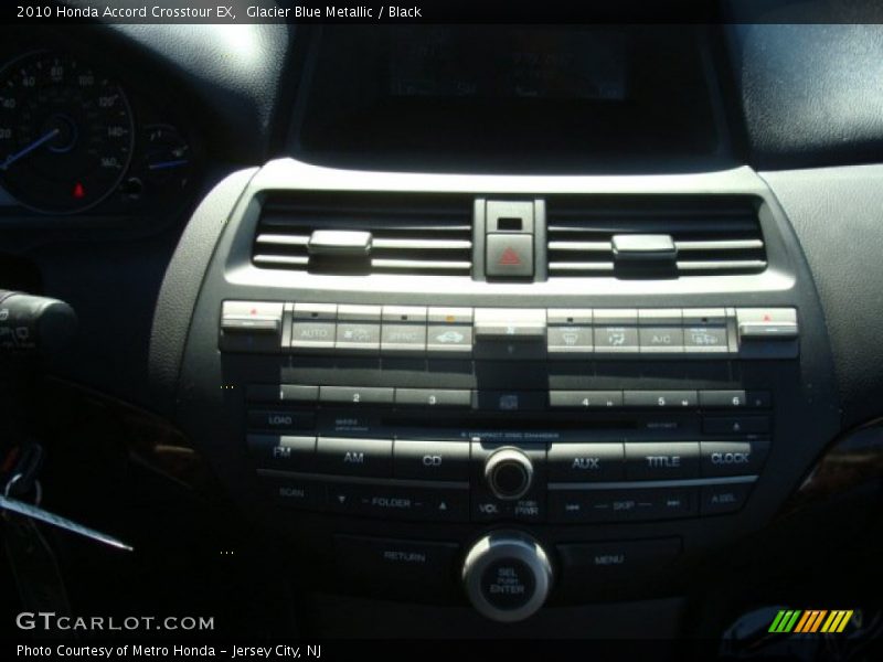 Glacier Blue Metallic / Black 2010 Honda Accord Crosstour EX