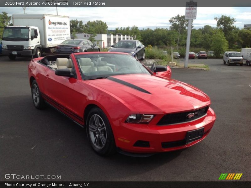 Torch Red / Stone 2010 Ford Mustang V6 Convertible