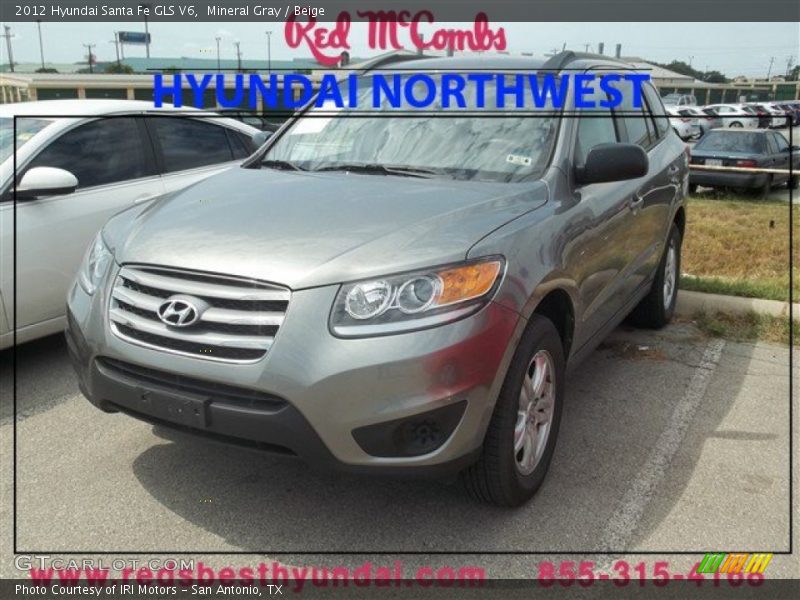 Mineral Gray / Beige 2012 Hyundai Santa Fe GLS V6
