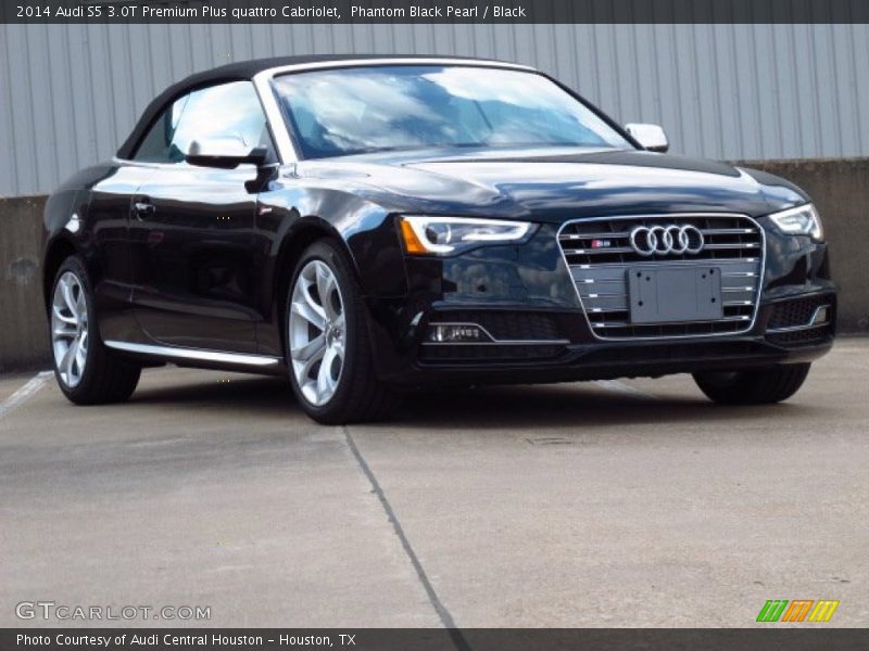 Phantom Black Pearl / Black 2014 Audi S5 3.0T Premium Plus quattro Cabriolet