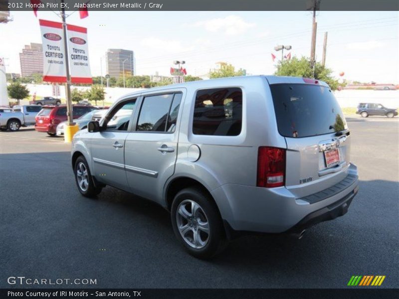 Alabaster Silver Metallic / Gray 2012 Honda Pilot EX