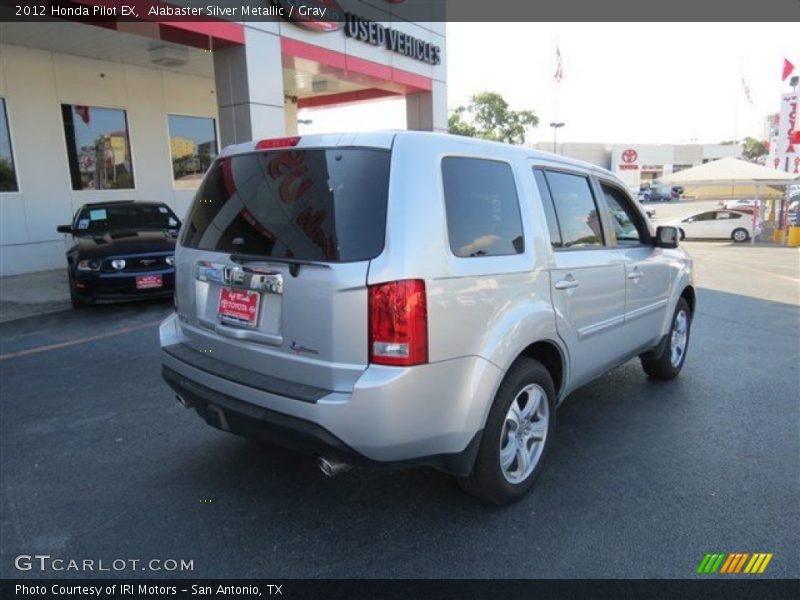 Alabaster Silver Metallic / Gray 2012 Honda Pilot EX