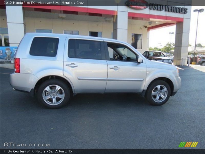 Alabaster Silver Metallic / Gray 2012 Honda Pilot EX