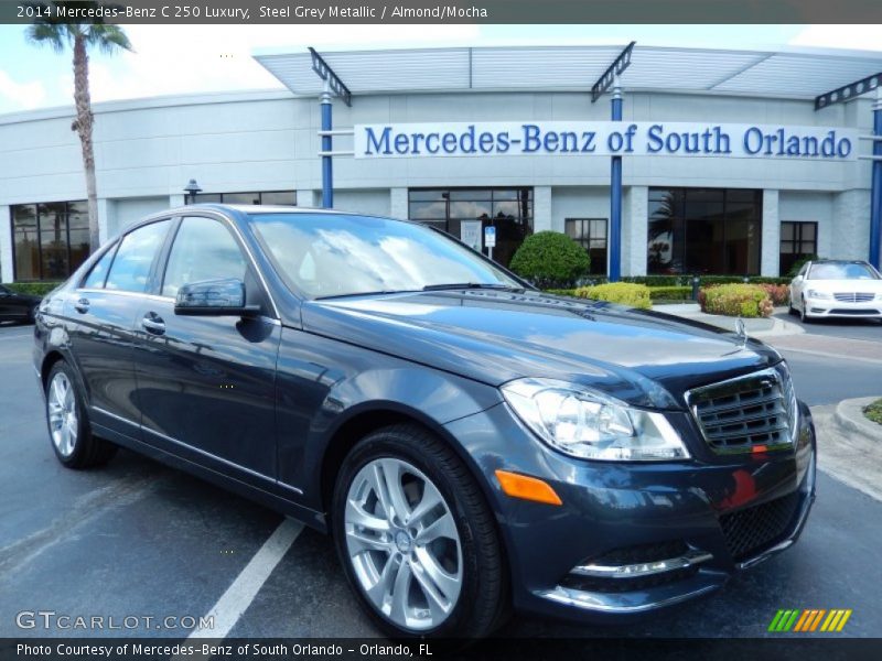 Steel Grey Metallic / Almond/Mocha 2014 Mercedes-Benz C 250 Luxury