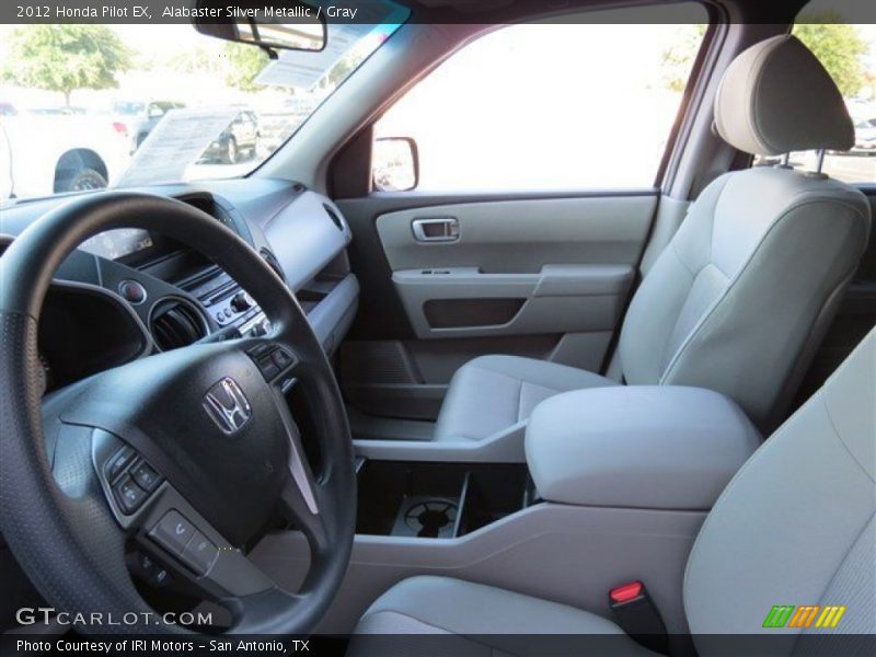 Alabaster Silver Metallic / Gray 2012 Honda Pilot EX