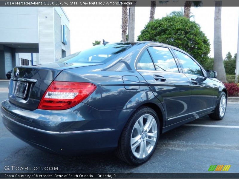 Steel Grey Metallic / Almond/Mocha 2014 Mercedes-Benz C 250 Luxury