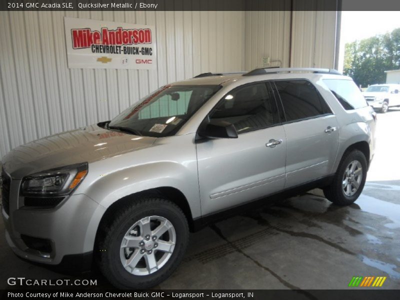 Quicksilver Metallic / Ebony 2014 GMC Acadia SLE