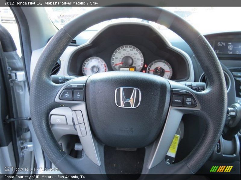 Alabaster Silver Metallic / Gray 2012 Honda Pilot EX