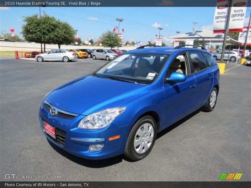 Vivid Blue / Beige 2010 Hyundai Elantra Touring SE