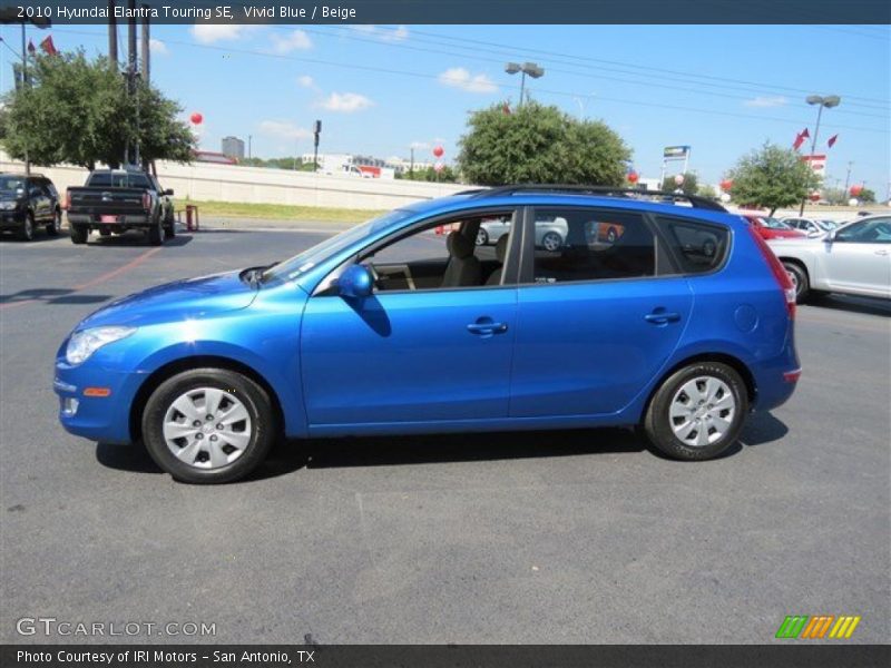 Vivid Blue / Beige 2010 Hyundai Elantra Touring SE