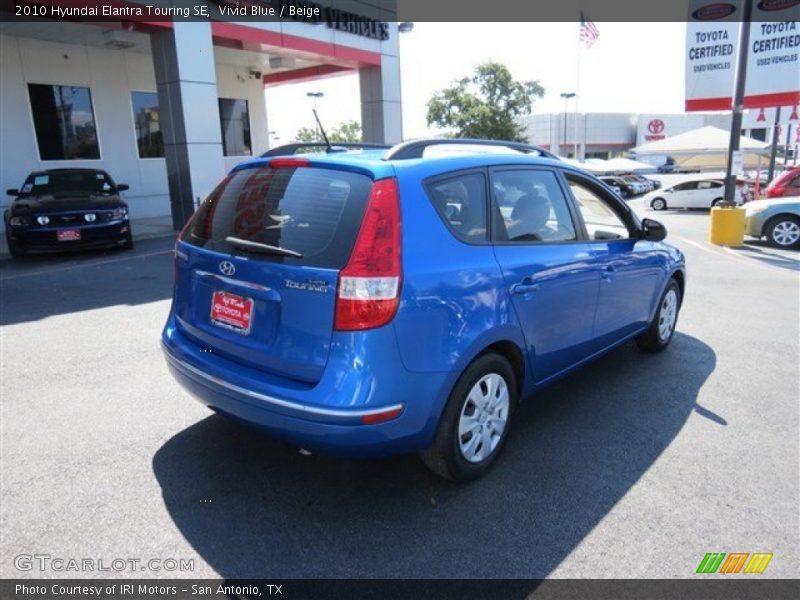 Vivid Blue / Beige 2010 Hyundai Elantra Touring SE