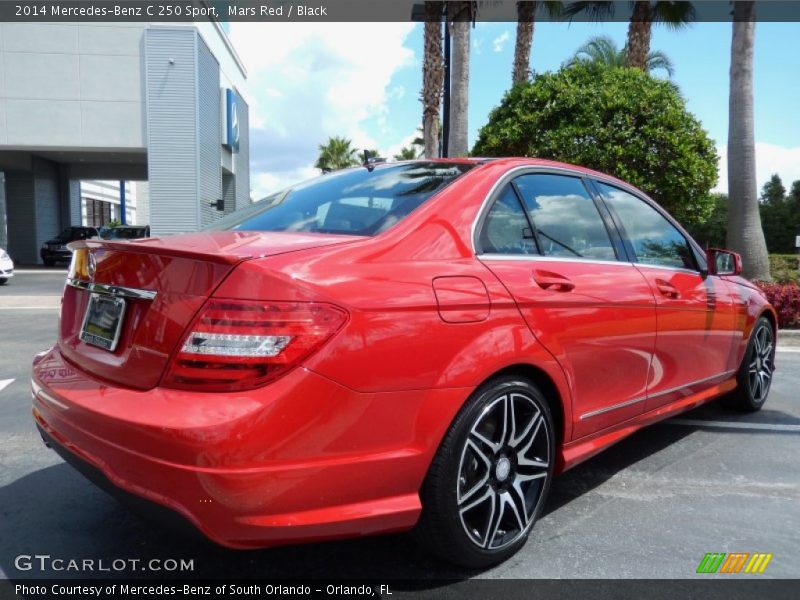 Mars Red / Black 2014 Mercedes-Benz C 250 Sport