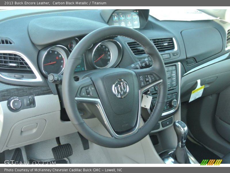 Carbon Black Metallic / Titanium 2013 Buick Encore Leather