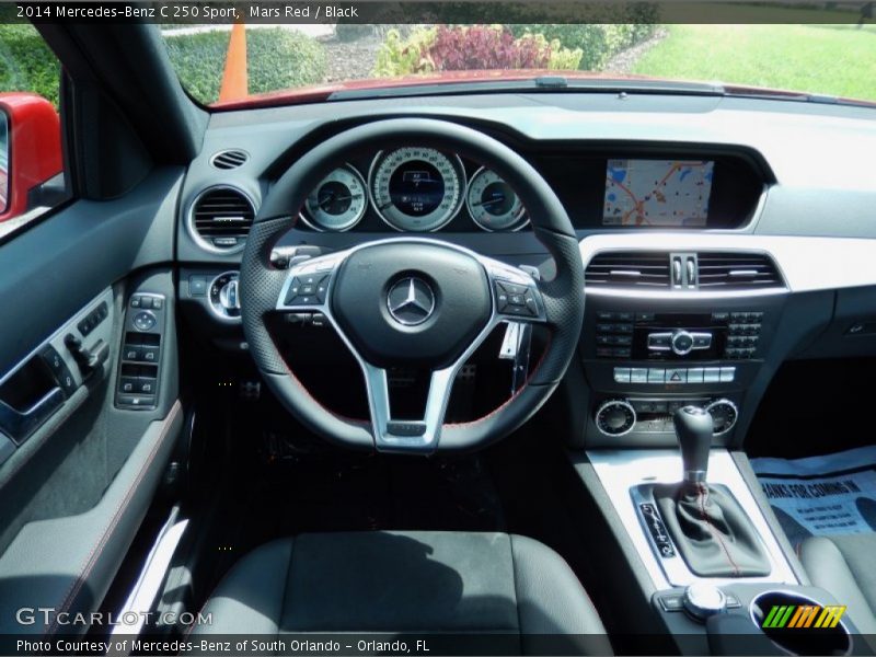 Mars Red / Black 2014 Mercedes-Benz C 250 Sport