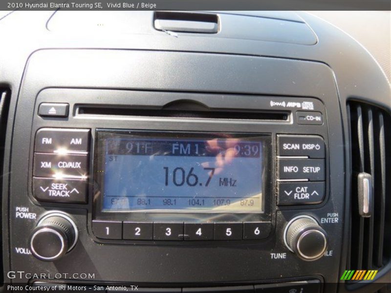 Vivid Blue / Beige 2010 Hyundai Elantra Touring SE