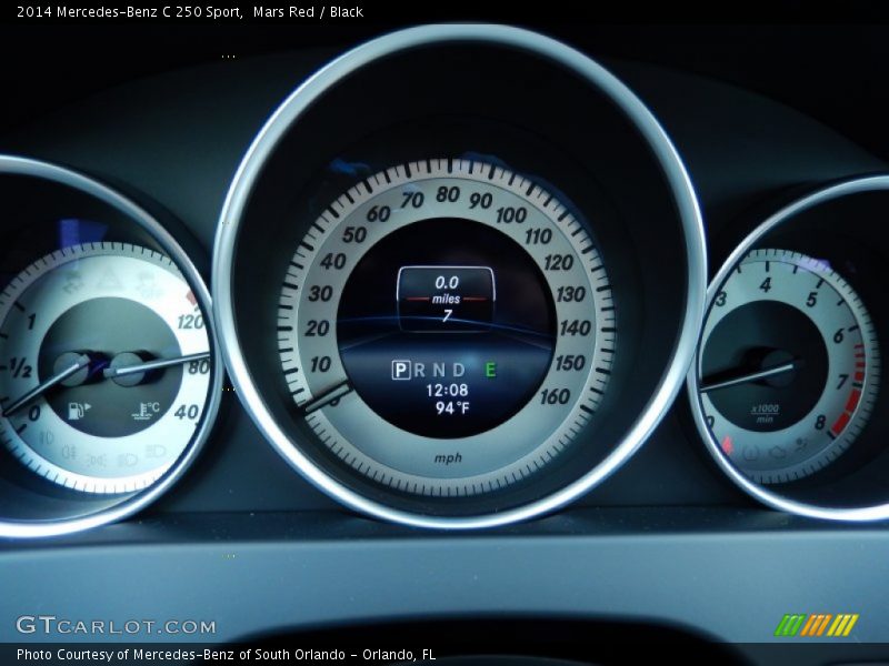 Mars Red / Black 2014 Mercedes-Benz C 250 Sport
