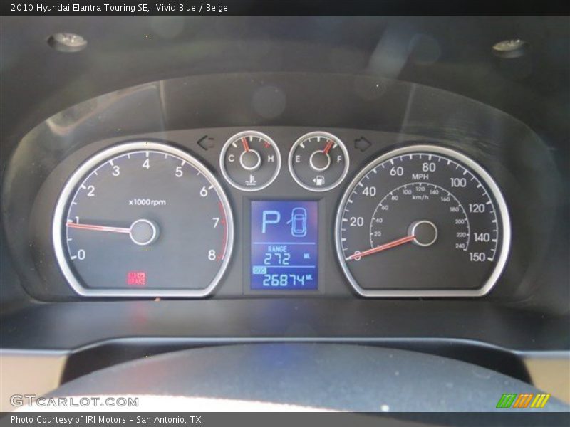Vivid Blue / Beige 2010 Hyundai Elantra Touring SE