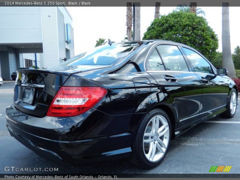 Black / Black 2014 Mercedes-Benz C 250 Sport