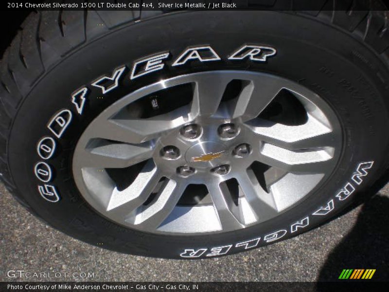 Silver Ice Metallic / Jet Black 2014 Chevrolet Silverado 1500 LT Double Cab 4x4