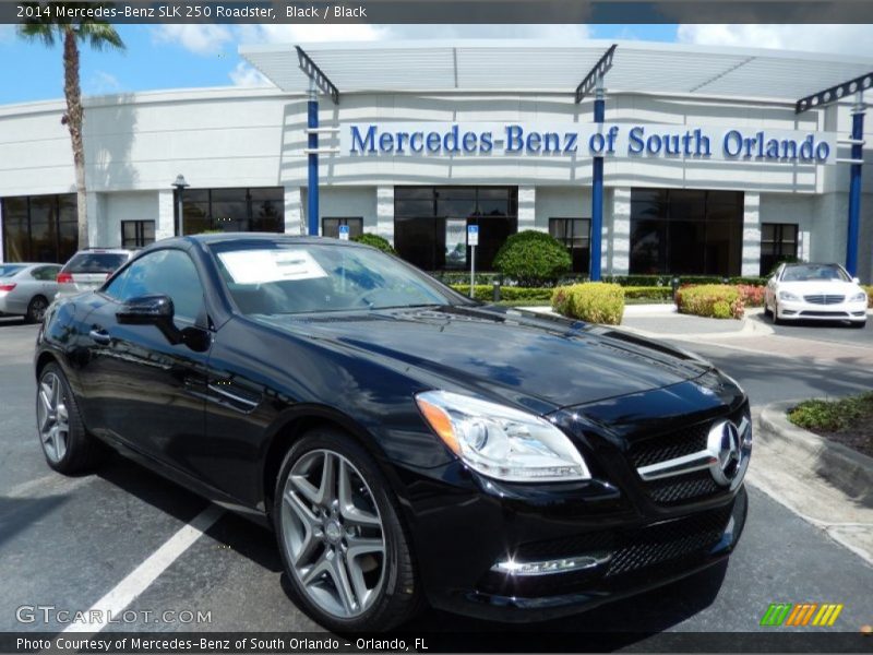 Black / Black 2014 Mercedes-Benz SLK 250 Roadster