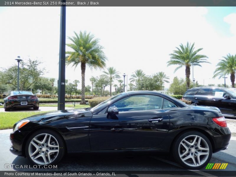 Black / Black 2014 Mercedes-Benz SLK 250 Roadster