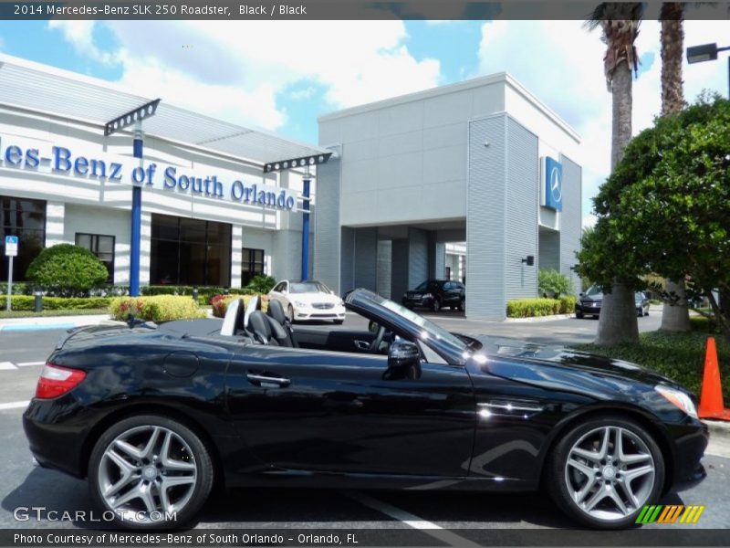 Black / Black 2014 Mercedes-Benz SLK 250 Roadster
