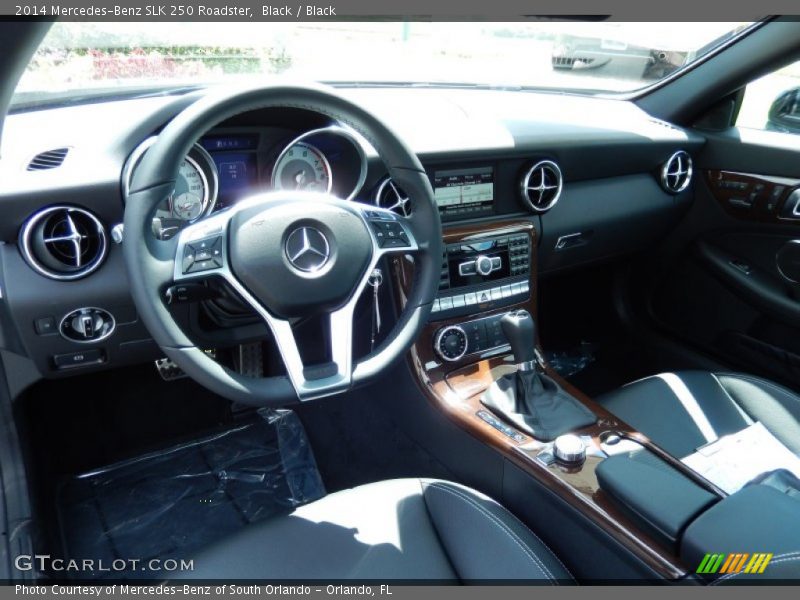 Black / Black 2014 Mercedes-Benz SLK 250 Roadster
