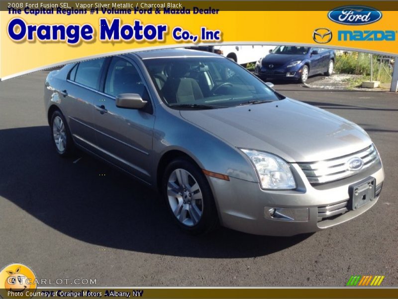 Vapor Silver Metallic / Charcoal Black 2008 Ford Fusion SEL
