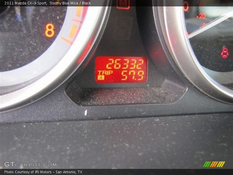 Stormy Blue Mica / Black 2011 Mazda CX-9 Sport