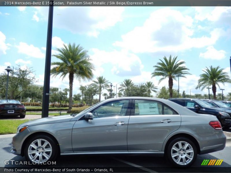 Paladium Silver Metallic / Silk Beige/Espresso Brown 2014 Mercedes-Benz E 350 Sedan