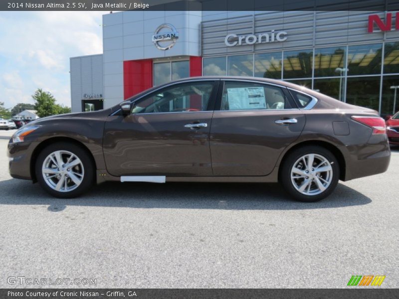 Java Metallic / Beige 2014 Nissan Altima 2.5 SV
