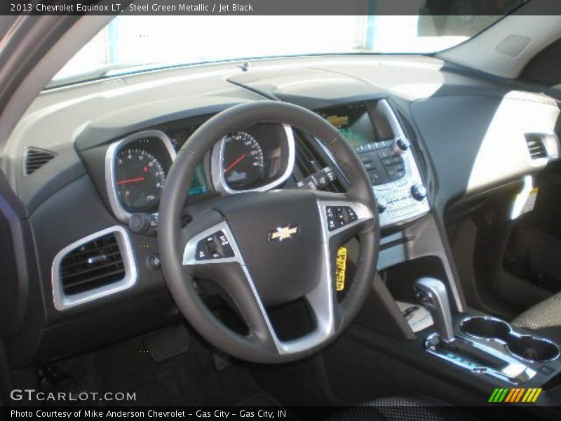 Steel Green Metallic / Jet Black 2013 Chevrolet Equinox LT