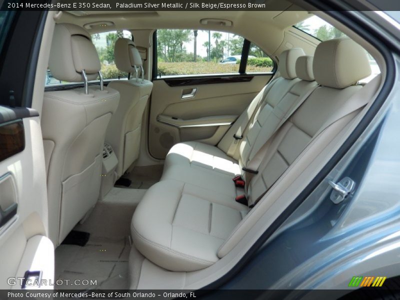 Paladium Silver Metallic / Silk Beige/Espresso Brown 2014 Mercedes-Benz E 350 Sedan