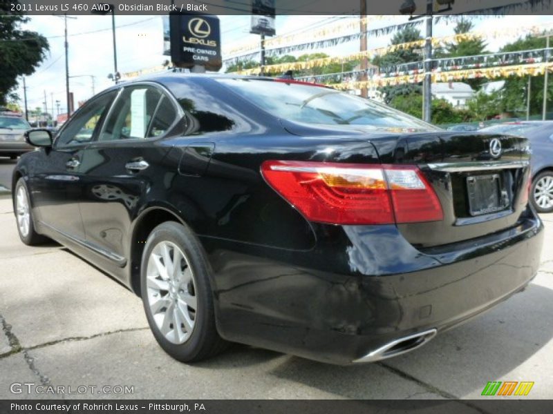 Obsidian Black / Black 2011 Lexus LS 460 AWD