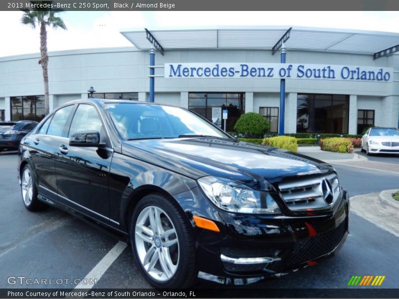Black / Almond Beige 2013 Mercedes-Benz C 250 Sport