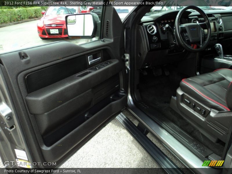 Sterling Gray Metallic / FX Sport Appearance Black/Red 2012 Ford F150 FX4 SuperCrew 4x4