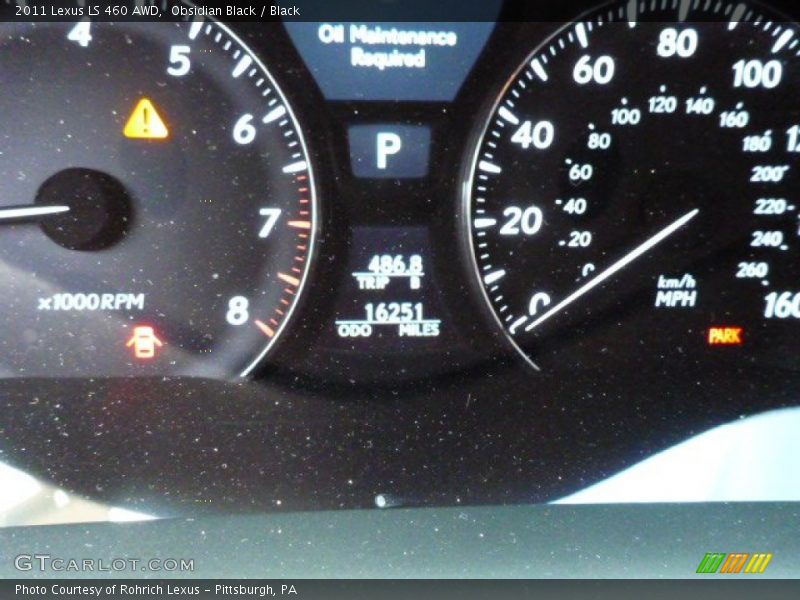 Obsidian Black / Black 2011 Lexus LS 460 AWD