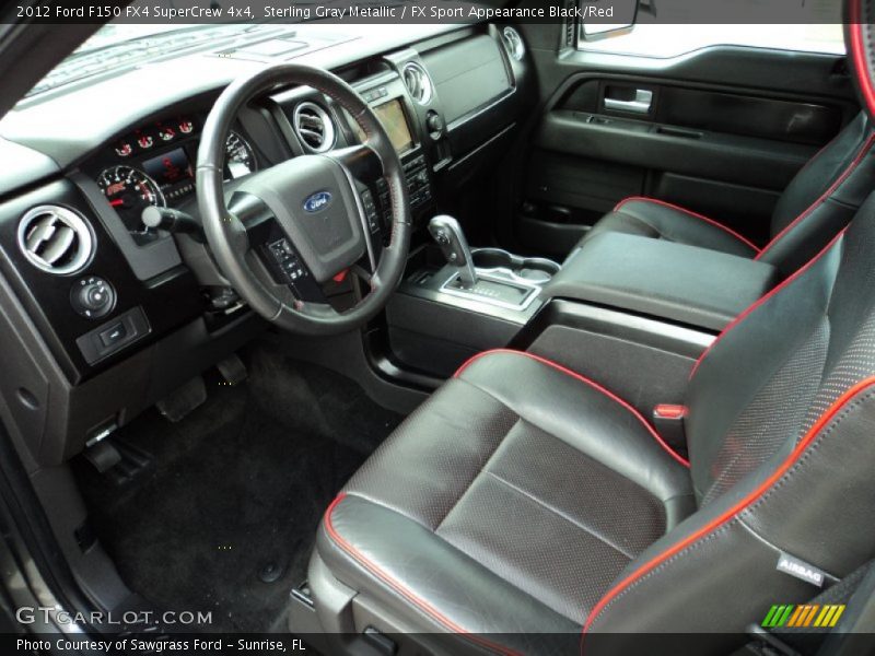 Sterling Gray Metallic / FX Sport Appearance Black/Red 2012 Ford F150 FX4 SuperCrew 4x4